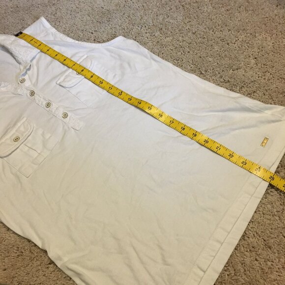 Tommy Hilfiger Preppy Cotton 1/2 Button Up Tank Top - Picture 14 of 14